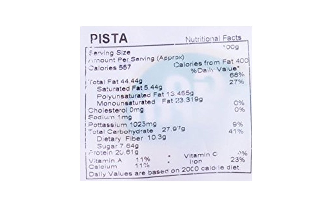 Go Earth Organic Pista    Pack  200 grams